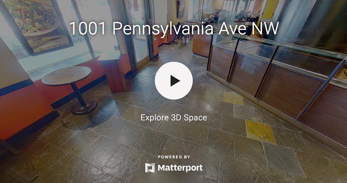 virtual tour of 1001 pennsylvania ave nw retail space cafe